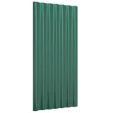 VIDAXL -Dachpaneele 36 ST 80x36 cm Pulver -Stahlgrün