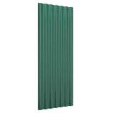 Vidaxx Dachpaneele 12 Stück 100x36 cm verzinkter Stahl grün