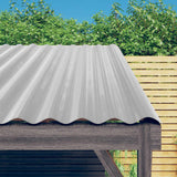 VIDAXL -Dachpaneele 12 ST 100x36 cm Pulver -mit Silber gefärbter Stahl mit Stahlbeschichtung