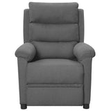 Vidaxl fauteuil verstelbaar stof lichtgrijs