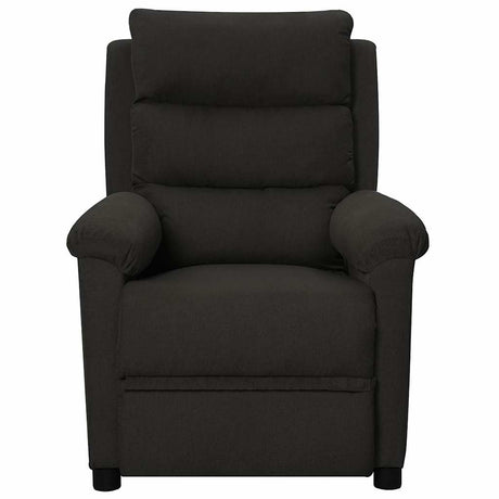 Vidaxl fauteuil verstelbaar stof zwart