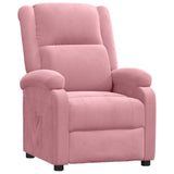 Vidaxl fauteuil verstelbaar fluweel roze