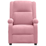 Vidaxl fauteuil verstelbaar fluweel roze