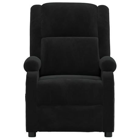 Vidaxl fauteuil verstelbaar fluweel zwart