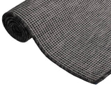 Vidaxl Außen Teppich flach gewebt 80x150 cm Grau