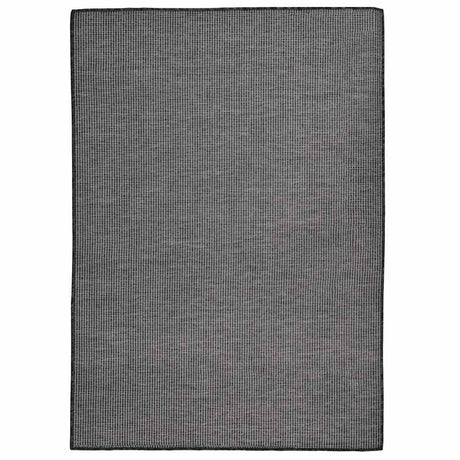 Vidaxl außerhalb des Teppichs flach gewebt 140x200 cm Grau