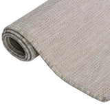 Vidaxl außerhalb des Teppichs flach gewebt 80x150 cm Taupe