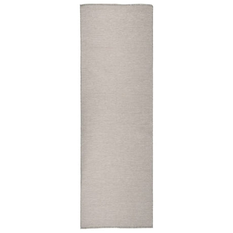 Vidaxx Outdoor-Teppich flach gewebt 80x250 cm hellgrau