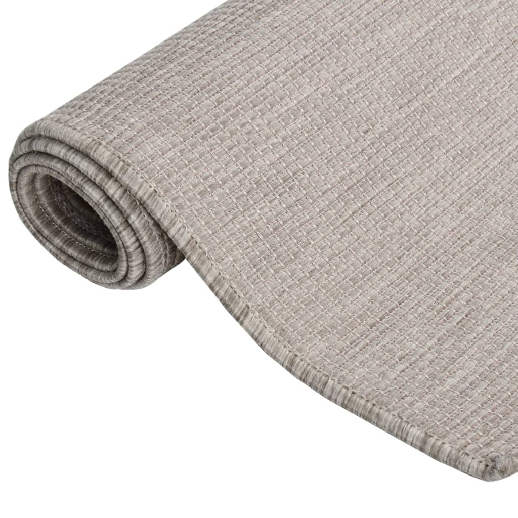 Vidaxx Outdoor-Teppich flach gewebt 80x250 cm hellgrau