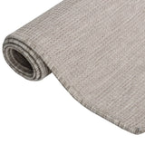 Vidaxx Outdoor-Teppich flach gewebt 80x250 cm hellgrau