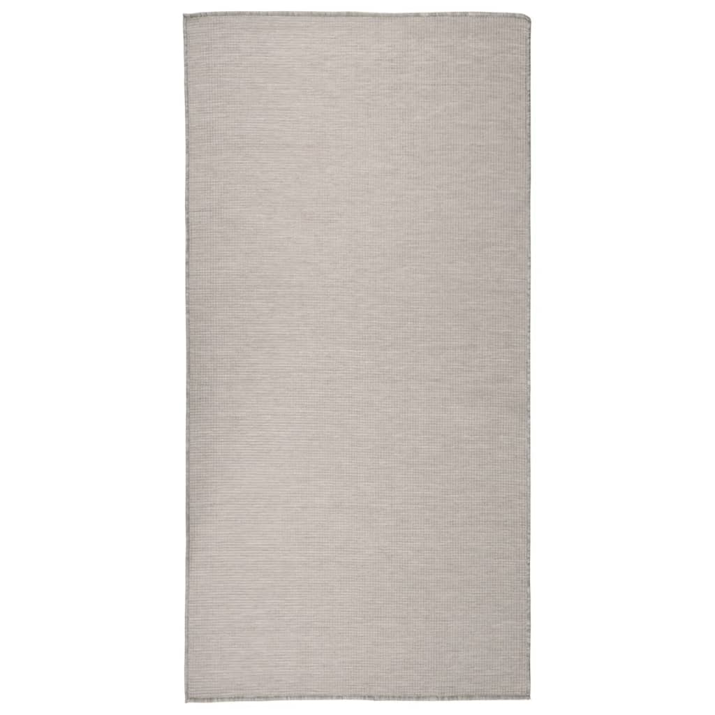 Vidaxx Outdoor-Teppich flach gewebt 100x200 cm hellgrau