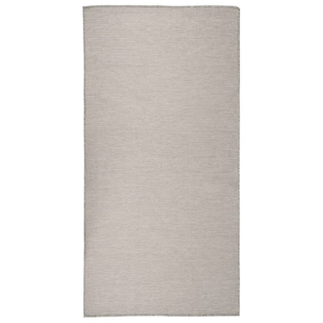 Vidaxx Outdoor-Teppich flach gewebt 100x200 cm hellgrau