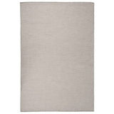 Vidaxl außerhalb des Teppichs flach -120 x 170 cm Taupe