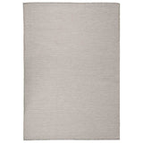 Vidaxl außerhalb des Teppichs flach gewebt 160 x 230 cm Taupe