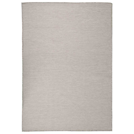 Vidaxl außerhalb des Teppichs flach gewebt 160 x 230 cm Taupe