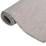 Vidaxx Outdoor-Teppich flach gewebt 160x230 cm hellgrau