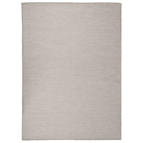 Vidaxl außerhalb des Teppichs flach -200x280 cm Taupe