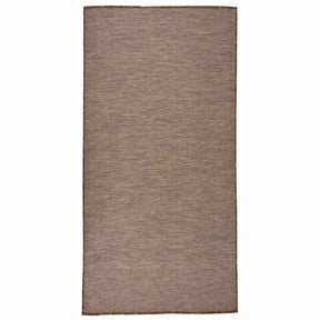 Vidaxx Outdoor-Teppich flach gewebt 100x200 cm braun