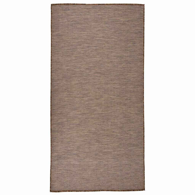 Vidaxx Outdoor-Teppich flach gewebt 100x200 cm braun
