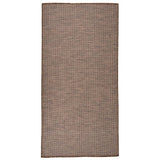Vidaxx Outdoor-Teppich flach gewebt 100x200 cm braun