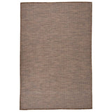 Vidaxl außerhalb des Teppichs flach gewebt 120x170 cm Braun