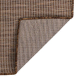 Vidaxl außerhalb des Teppichs flach gewebt 120x170 cm Braun