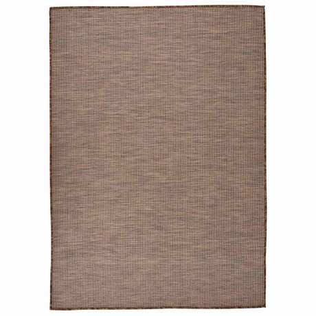 Vidaxx Outdoor-Teppich flach gewebt 140x200 cm braun
