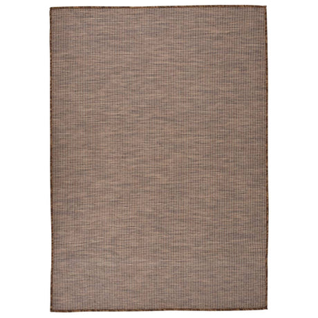Vidaxx Outdoor-Teppich flach gewebt 140x200 cm braun