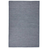 Vidaxl außerhalb des Teppichs flach gewebt 120x170 cm blau
