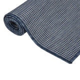 Vidaxl außerhalb des Teppichs flach -200x280 cm blau