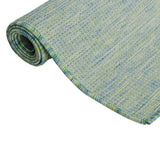 Vidaxl außerhalb des Teppichs flach gewebt 100x200 cm Türkis