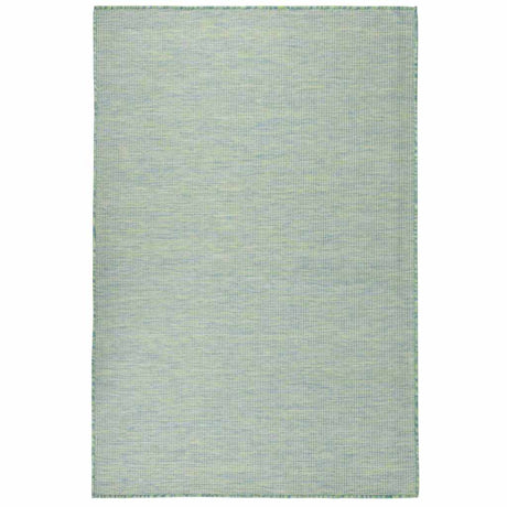 Vidaxl außerhalb des Teppichs flach -120 x 170 cm Türkis