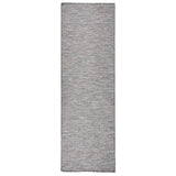 Vidaxx Outdoor-Teppich flach gewebt 80x250 cm braun und blau