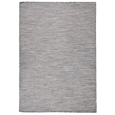 Vidaxl außerhalb des Teppichs flach gewebt 160 x 230 cm braun und blau