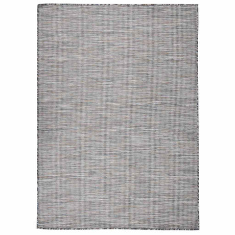 Vidaxl außerhalb des Teppichs flach -200x280 cm braun und blau