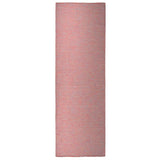 Vidaxl außerhalb des Teppichs flach gewebt 80x250 cm rot