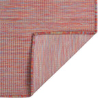 Vidaxl außerhalb des Teppichs flach gewebt 140x200 cm rot