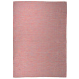 Vidaxl außerhalb des Teppichs flach gewebt 160 x 230 cm rot
