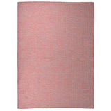 Vidaxl außerhalb des Teppichs flach -200x280 cm rot