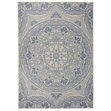 Vidaxx Outdoor-Teppich mit Flachgewebemuster 140x200 cm blau
