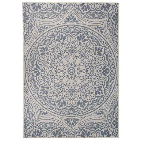 Vidaxx Outdoor-Teppich mit Flachgewebemuster 140x200 cm blau