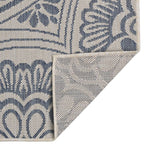 Vidaxx Outdoor-Teppich mit Flachgewebemuster 140x200 cm blau