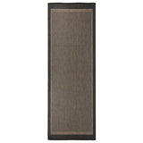 Vidaxx Outdoor-Teppich flach gewebt 80x250 cm dunkelbraun