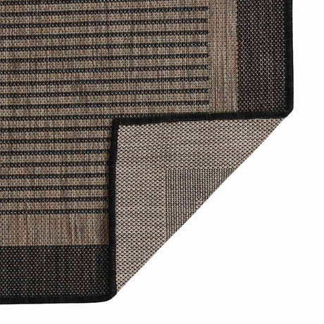 Vidaxx Outdoor-Teppich flach gewebt 80x250 cm dunkelbraun