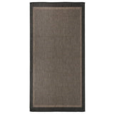 Vidaxl außerhalb des Teppichs flach gewebt 100x200 cm dunkelbraun