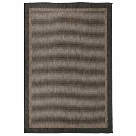 Vidaxl außerhalb des Teppichs flach gewebt 160x230 cm dunkelbraun