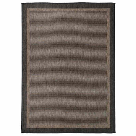 Vidaxl außerhalb des Teppichs flach -200x280 cm dunkelbraun