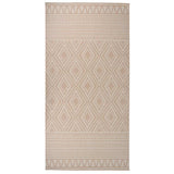 Vidaxx Outdoor-Teppich mit Flachgewebemuster 100x200 cm braun