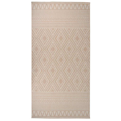 Vidaxx Outdoor-Teppich mit Flachgewebemuster 100x200 cm braun