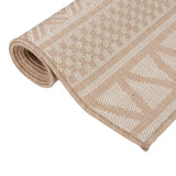 Vidaxx Outdoor-Teppich mit Flachgewebemuster 100x200 cm braun